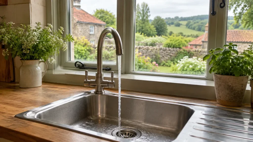 A household drain connected to a septic system