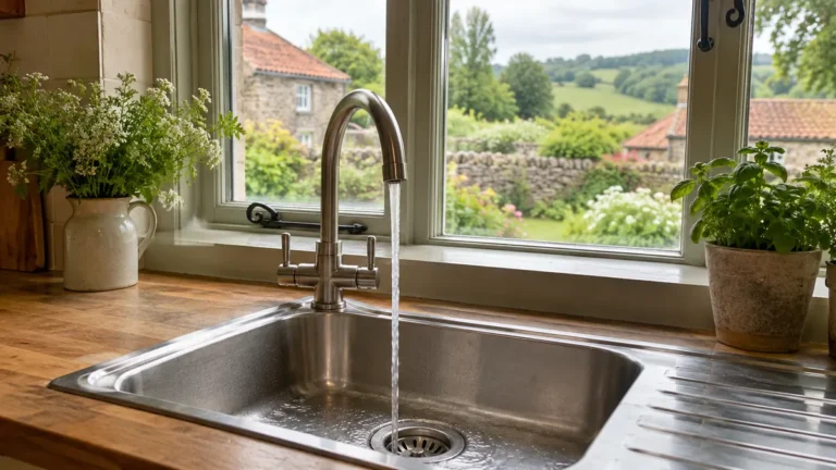A household drain connected to a septic system
