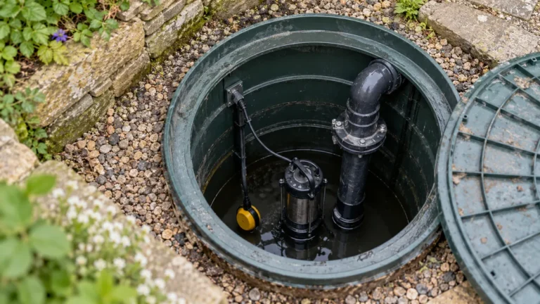 Pump chamber for a pumped septic system
