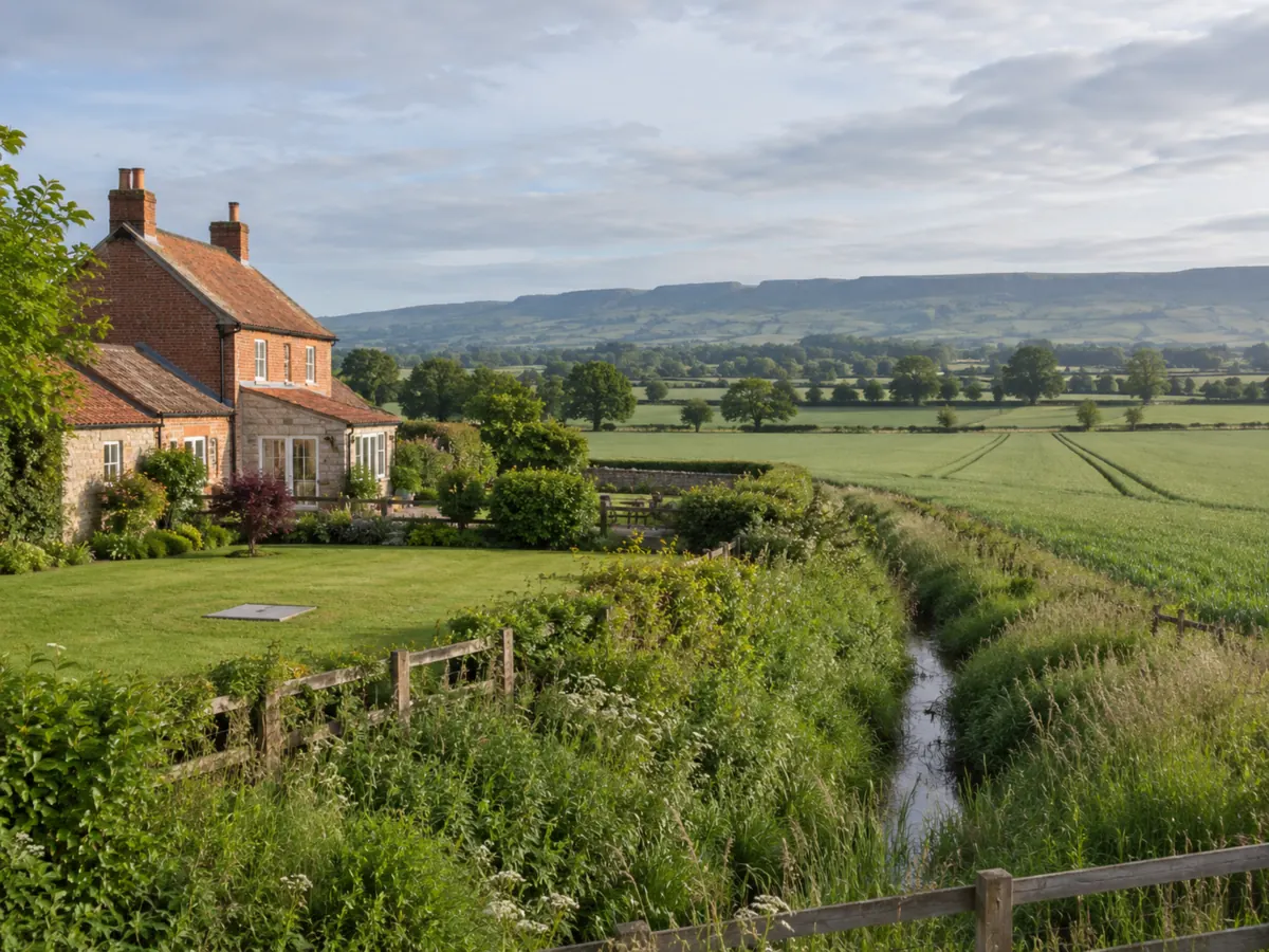 A rural property with private drainage near Bedale