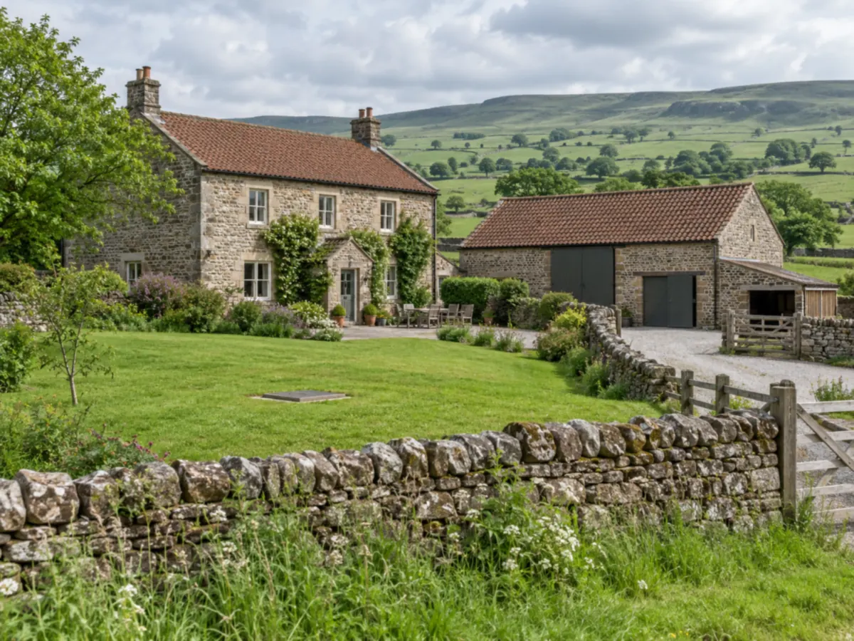 A rural property with private drainage near Masham